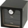 Humidor Schrank Schwarz Acrylscheibe Für Ca. 50 Cigarren -Raucherzubehör Geschäft 0152 1