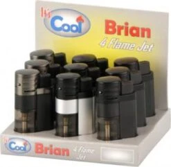 COOL 4 Flammen Jet-Feuerzeug "Brian"