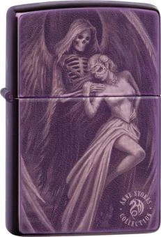Original ZIPPO Abbys Photo Image "Anne Stokes-Skull Angel"