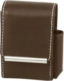 Zigaretten-Packungsetui Leder Braun