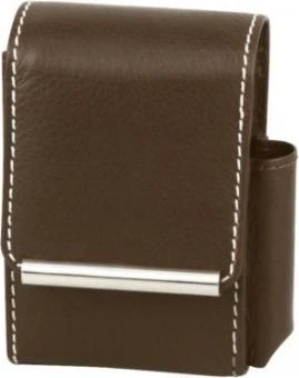 Zigaretten-Packungsetui Leder Braun 2 Zigaretten-Packungsetui Leder Braun