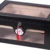 Humidor Schwarz Matt Für Ca. 100 Cigarren 1 Humidor Schwarz Matt Für Ca. 100 Cigarren -Raucherzubehör Geschäft 0259