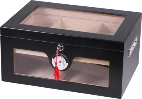 Humidor Schwarz Matt Für Ca. 100 Cigarren 3 Humidor Schwarz Matt Für Ca. 100 Cigarren