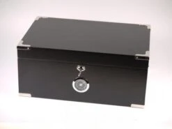 Humidor Schwarz Matt Für Ca. 100 Cigarren
