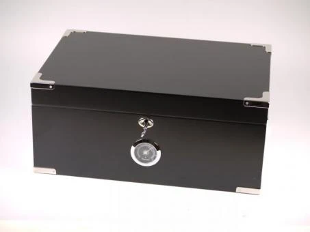 Humidor Schwarz Matt Für Ca. 100 Cigarren 3 Humidor Schwarz Matt Für Ca. 100 Cigarren