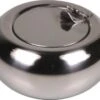 Taschenascher Edelstahl Rund Mit Deckel