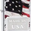 Original ZIPPO Chrome Poliert Color "Made In USA" -Raucherzubehör Geschäft 03212