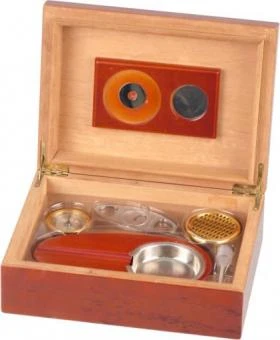 Humidor-Set Rosenholzfurnier Für Ca. 25 Zigarren 3 Humidor-Set Rosenholzfurnier Für Ca. 25 Zigarren