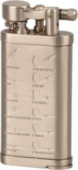 Pfeifenfeuerzeug PASSATORE "Leonard" Nickel Satin Antik