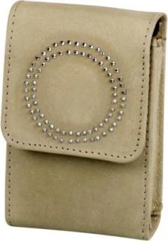 Zigaretten-Packungsetui Velours Beige "Kreis"