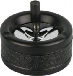 Drehascher Schwarz/schwarz Kroko Schwarz 11cm