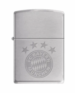 Zippo FC Bayern Chrom Gebürstet