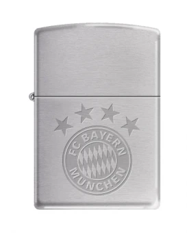 Zippo FC Bayern Chrom Gebürstet 3 Zippo FC Bayern Chrom Gebürstet