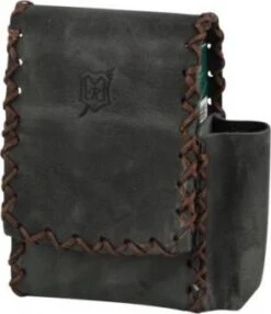 Original MR Zigaretten-Packungsetui Leder Grau Antik