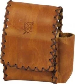 Original MR Zigaretten-Packungsetui Leder Braun Antik