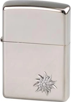 Original ZIPPO Black Ice "Edelweiß"