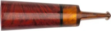 Zigarrenspitze Bruyère Orange/black Acrylmundstück 16mm 3 Zigarrenspitze Bruyère Orange/black Acrylmundstück 16mm
