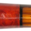 Zigarrenspitze Bruyère Orange/black Acrylmundstück 18mm