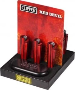 Clipper Feuerzeug Metall Red Devil