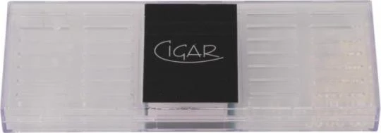 Polymerbefeuchter "Cigar" Eckig Transparent
