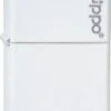Original Zippo Weiß Matt With Zippo Logo -Raucherzubehör Geschäft 0581