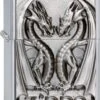 Original Zippo Chrom Gebürstet Twins Dragon Heart
