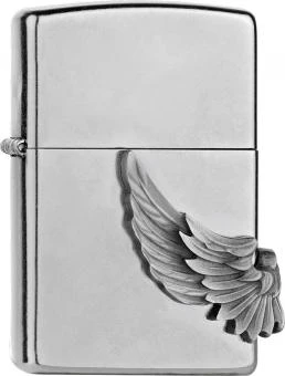 Original ZIPPO Streetchrome Emblem 3seitig "Flying Heart" 3 Original ZIPPO Streetchrome Emblem 3seitig "Flying Heart"