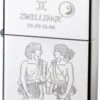 Original ZIPPO Chrom Poliert "Zwillinge" -Raucherzubehör Geschäft 0593