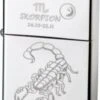Original ZIPPO Chrom Poliert "Skorpion" -Raucherzubehör Geschäft 0597