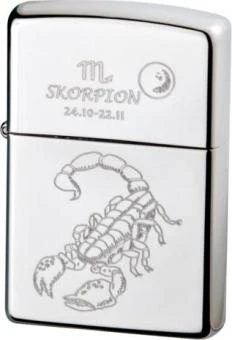 Original ZIPPO Chrom Poliert "Skorpion"