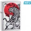 Original ZIPPO Chrom Gebürstet Color "Japan Tiger" -Raucherzubehör Geschäft 0605