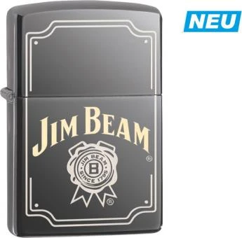 Original ZIPPO Black Ice TT "Jim Beam Logo" 3 Original ZIPPO Black Ice TT "Jim Beam Logo"