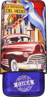 Zigarren Schiebe-Etui Lederoptik "Cuba" 3er