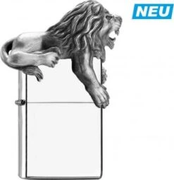 Original ZIPPO Chrom Poliert Emblem "Löwe"