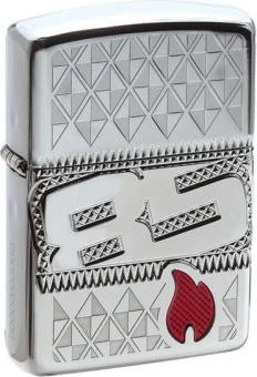 Org.ZIPPO Armor Case Graviert "85 Years"