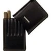Lecerf 6-Zigarren-Etui Schwarz Format Cigarillo -Raucherzubehör Geschäft 106 3 50 30909 0