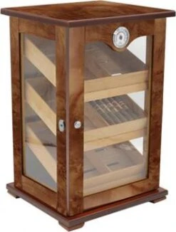 Humidor-Schrank Wurzelholzfinish Matt