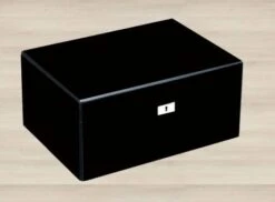 Guy Janot Humidor Schwarz Piano Lack