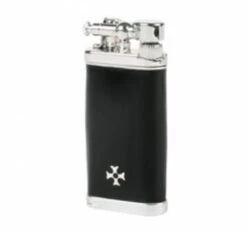 Old Boy Feuerzeug Mit Pfeifenstopfer, Schwarz, 925 Silber