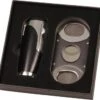 SKY 3-Flammen Jet-Fzg. Und Cigarrenabschneider Schwarz/chrom Im Geschenkset 1 SKY 3-Flammen Jet-Fzg. Und Cigarrenabschneider Schwarz/chrom Im Geschenkset -Raucherzubehör Geschäft 238357