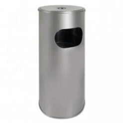 Standascher Edelstahl Mit Abfallkorb
