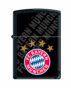 Zippo FC Bayern Black Matt Druck