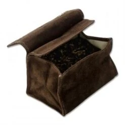 Tabak-Stellbeutel Wildleder Braun
