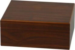 Humidor Walnut Dekor Dunkel Für Ca. 25 Cigarren