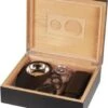 Humidor-Set Schwarz Für Ca. 25 Zigarren -Raucherzubehör Geschäft 569112 humidor1