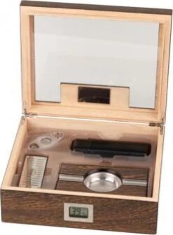 PASSATORE Humidor-Set Ironwood-Design Hi-gloss F.ca.50 Cig.