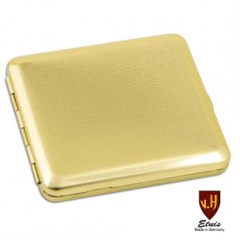 Zigarettenetui Metall 18er Messing Waffelmuster Mit Gummizug 3 Zigarettenetui Metall 18er Messing Waffelmuster Mit Gummizug