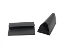 Containerbeutel Leder Schwarz Breit