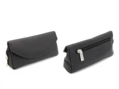 Pfeifentasche Für 1 Pfeife Leder Schwarz