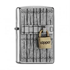 Zippo Chrom Gebürstet Close Vintage